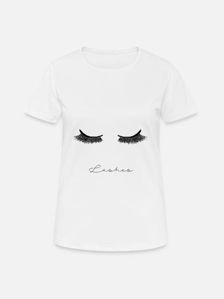 Lashes Shirt - Women's Breathable T-Shirt - white