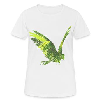 Forêt tropicale perroquet - T-shirt respirant Femme - blanc - Devant - AI Model Female 172 dark (172cm)