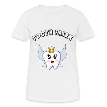 tee-shirt dentaire fée dentaire dentiste infirmière dentaire - T-shirt respirant Femme - blanc - Devant - AI Model Female 172 dark (172cm)