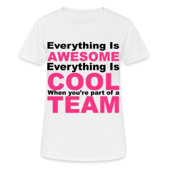 Awesome - Women's Breathable T-Shirt - white - Front - AI Model Female 172 dark (172cm)