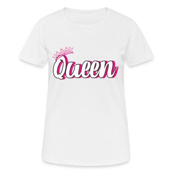 Camping Queen Camperin Camper - T-shirt respirant Femme - blanc - Devant - AI Model Female 172 dark (172cm)
