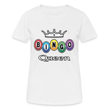 Bingo Queen Bingo spielen - Frauen T-Shirt atmungsaktiv - Weiß - Vorne - AI Model Female 172 dark (172cm)