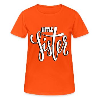 petite soeur / soeur - T-shirt respirant Femme - orange néon - Devant - AI Model Female 172 dark (172cm)