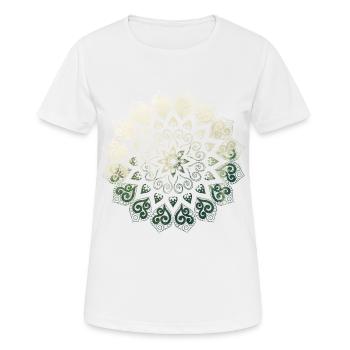 Mandala - T-shirt respirant Femme - blanc - Devant - AI Model Female 172 dark (172cm)