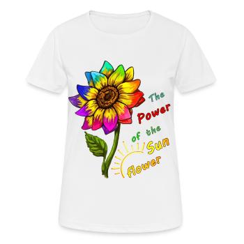 Tournesol - T-shirt respirant Femme - blanc - Devant - AI Model Female 172 dark (172cm)