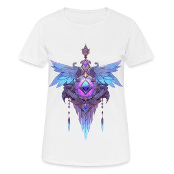Attrape-rêves #10 - T-shirt respirant Femme - blanc - Devant - AI Model Female 172 dark (172cm)
