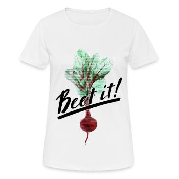 La betterave! - T-shirt respirant Femme - blanc - Devant - AI Model Female 172 dark (172cm)