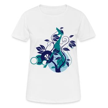lente - T-shirt respirant Femme - blanc - Devant - AI Model Female 172 dark (172cm)