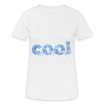 Cool Cool Cool - Frauen T-Shirt atmungsaktiv - Weiß - Vorne - AI Model Female 172 dark (172cm)