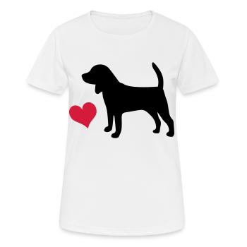 Beagle - Women's Breathable T-Shirt - white - Front - AI Model Female 172 dark (172cm)