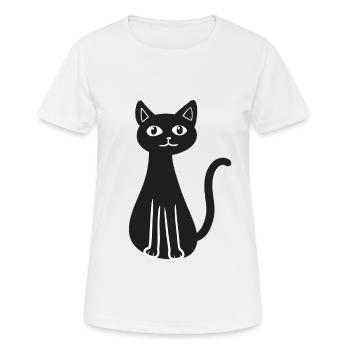 Chats Animaux animaux - T-shirt respirant Femme - blanc - Devant - AI Model Female 172 dark (172cm)