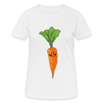 Carrot Roots Root Carrot Turnip Vegan - Women's Breathable T-Shirt - white - Front - AI Model Female 172 dark (172cm)