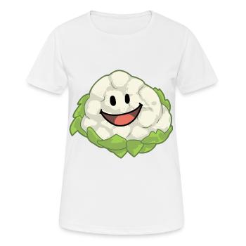 Blumenkohl Kohl Gemüse Veganer Gesund - Frauen T-Shirt atmungsaktiv - Weiß - Vorne - AI Model Female 172 dark (172cm)