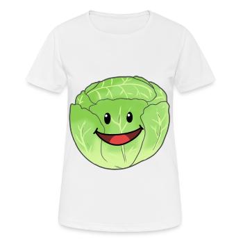 White Cabbage Vegetable Cabbage Head Cabbage Food Vegan - Women's Breathable T-Shirt - white - Front - AI Model Female 172 dark (172cm)