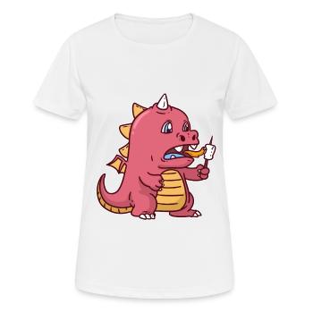Dragon Dragon Marshmallow - Women's Breathable T-Shirt - white - Front - AI Model Female 172 dark (172cm)