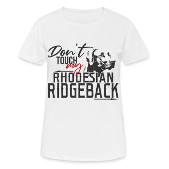 Rhodesian Ridgeback - Women's Breathable T-Shirt - white - Front - AI Model Female 172 dark (172cm)