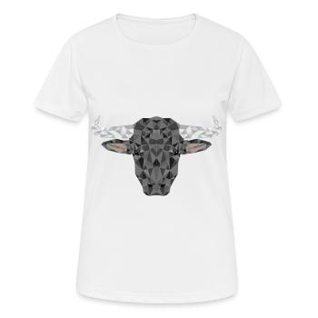 Bulle Stier Stierkampf Polygon Rind Tiere Spanien - Frauen T-Shirt atmungsaktiv - Weiß - Vorne - AI Model Female 172 dark (172cm)