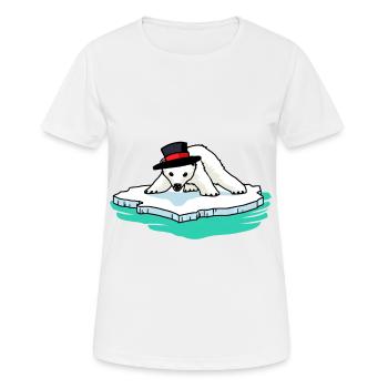 Eisbär Eisbären Bär Fantasy Kinder Arktis - Frauen T-Shirt atmungsaktiv - Weiß - Vorne - AI Model Female 172 dark (172cm)