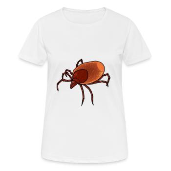 Zecke Zecken Blutsauger Ungeziefer Schädling - Frauen T-Shirt atmungsaktiv - Weiß - Vorne - AI Model Female 172 dark (172cm)