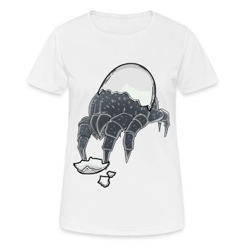 Milbe Ungeziefer Schädling Eierschale Fantasy Ei - Frauen T-Shirt atmungsaktiv - Weiß - Vorne - AI Model Female 172 dark (172cm)