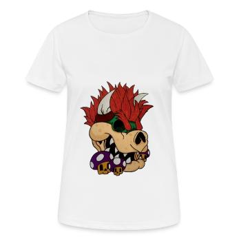 Dead Bowser - Frauen T-Shirt atmungsaktiv - Weiß - Vorne - AI Model Female 172 dark (172cm)