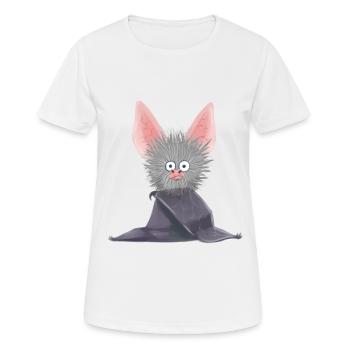 Chauve-souris, Noctambule, Suceur De Sang, Faune, Bébé - T-shirt respirant Femme - blanc - Devant - AI Model Female 172 dark (172cm)