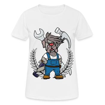 Werkzeug Mechaniker Werkstatt Berufe Job - Frauen T-Shirt atmungsaktiv - Weiß - Vorne - AI Model Female 172 dark (172cm)