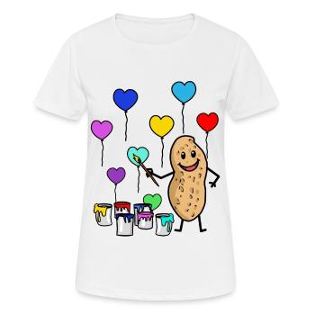 Maler Meister Erdnuss Künstler Pinsel Geburtstag - Frauen T-Shirt atmungsaktiv - Weiß - Vorne - AI Model Female 172 dark (172cm)