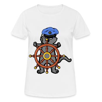Volant Nautique Coast Ship Travel - T-shirt respirant Femme - blanc - Devant - AI Model Female 172 dark (172cm)