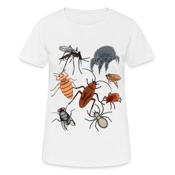 Ungeziefer Schädlinge Insekt Haustiere Ungeziefer - Frauen T-Shirt atmungsaktiv - Weiß - Vorne - AI Model Female 172 dark (172cm)