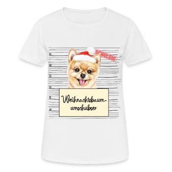 Weihnachtsbaum Umschubser Pommerscher - Frauen T-Shirt atmungsaktiv - Weiß - Vorne - AI Model Female 172 dark (172cm)