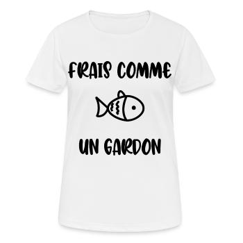 frisch wie eine Kakerlake - Frauen T-Shirt atmungsaktiv - Weiß - Vorne - AI Model Female 172 dark (172cm)