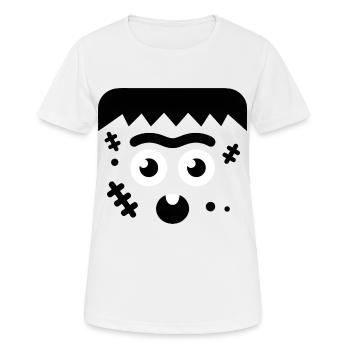 Costume de zombie Costume d’Halloween - T-shirt respirant Femme - blanc - Devant - AI Model Female 172 dark (172cm)