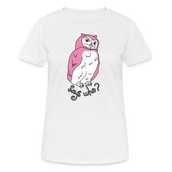 dit qui? - T-shirt respirant Femme - blanc - Devant - AI Model Female 172 dark (172cm)