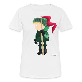 Ritter Burg Königreich Prinzessin Drache Geschenk - T-shirt respirant Femme - blanc - Devant - AI Model Female 172 dark (172cm)