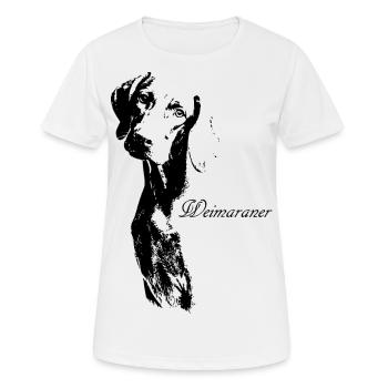 Weimaraner - Women's Breathable T-Shirt - white - Front - AI Model Female 172 dark (172cm)