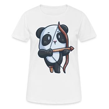 Prothèse d'invalidité Panda Archery - T-shirt respirant Femme - blanc - Devant - AI Model Female 172 dark (172cm)