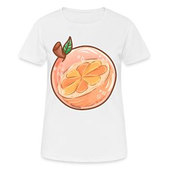 Orange orange orange agrumes fruits vegan délicieux - T-shirt respirant Femme - blanc - Devant - AI Model Female 172 dark (172cm)