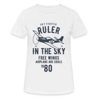 Ruler In The Sky - Women's Breathable T-Shirt - white - Front - AI Model Female 172 dark (172cm)
