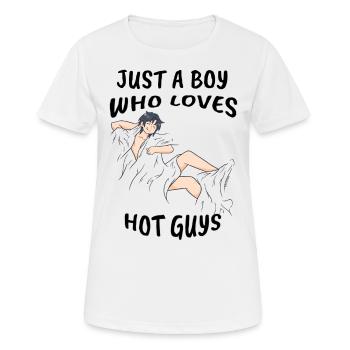 LBGT LGBT gay nude man - Women's Breathable T-Shirt - white - Front - AI Model Female 172 dark (172cm)