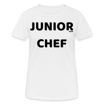 Junior Chef lustig Geschenk - Frauen T-Shirt atmungsaktiv - Weiß - Vorne - AI Model Female 172 dark (172cm)