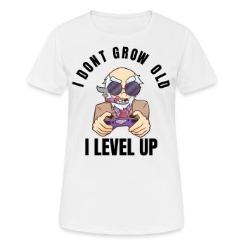 Gamer Opa Video Mann lustig Geschenk alt - Frauen T-Shirt atmungsaktiv - Weiß - Vorne - AI Model Female 172 dark (172cm)