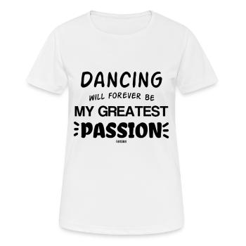 Danse sportive cadeau de fête de musique fort - T-shirt respirant Femme - blanc - Devant - AI Model Female 172 dark (172cm)