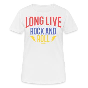 Musique rock rock metal punk disant - T-shirt respirant Femme - blanc - Devant - AI Model Female 172 dark (172cm)