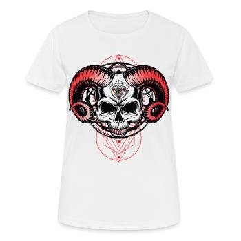 Devil's eye - Women's Breathable T-Shirt - white - Front - AI Model Female 172 dark (172cm)
