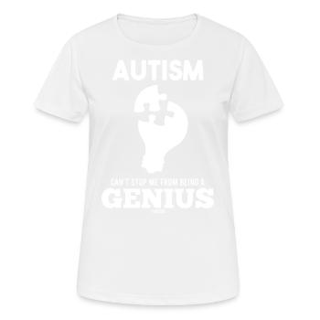 Autismus - Frauen T-Shirt atmungsaktiv - Weiß - Vorne - AI Model Female 172 dark (172cm)