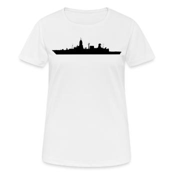 Frégate Saxony classe 124 frégate Hamburg Black - T-shirt respirant Femme - blanc - Devant - AI Model Female 172 dark (172cm)