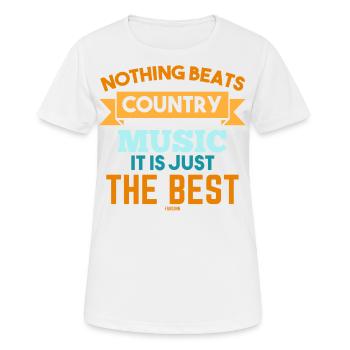 Countrymusik Western America Linedance - T-shirt respirant Femme - blanc - Devant - AI Model Female 172 dark (172cm)