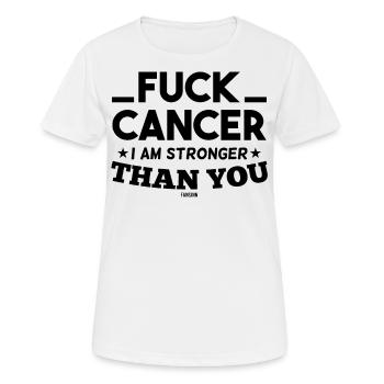 Fuck Cancer Thyroid Cancer Ill - Women's Breathable T-Shirt - white - Front - AI Model Female 172 dark (172cm)