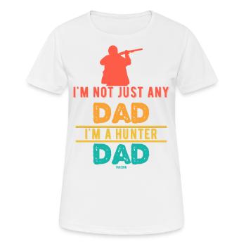 Vater Jäger Vatertag Papa Jagd - Frauen T-Shirt atmungsaktiv - Weiß - Vorne - AI Model Female 172 dark (172cm)